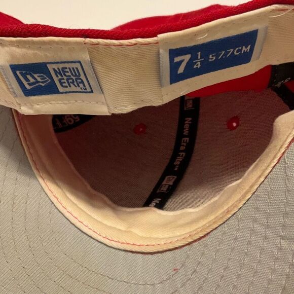 Philadelphia Phillies Men’s Red New Era 59Fifty Ballcap, 7 1/4 - Picture 7 of 11